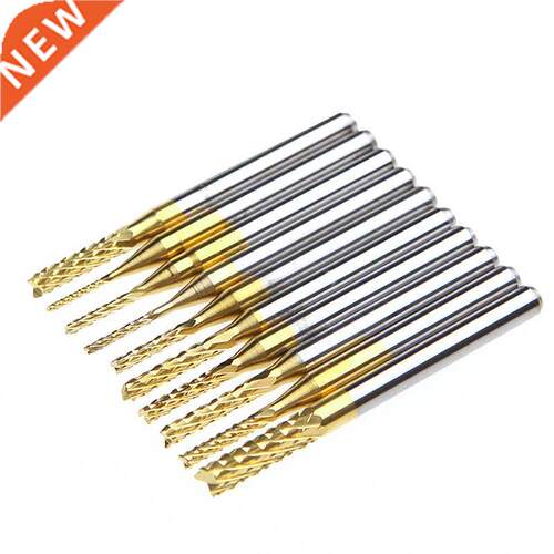 10Pcs 1/8'' 0.8-3.175mm PCB Drill Bit Engrav