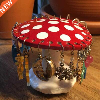 Mushroom Earring Holder 26 Holes Earrings Storage Rack Displ