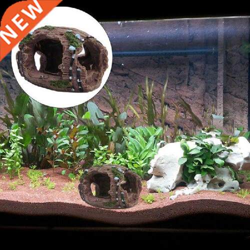1Pcs Artificial Barrel Cave Creative Fish Tank Aquarium