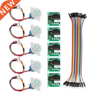 5Pcs 5V Stepper Motor Set With Uln2003 Driver Board Dupont C