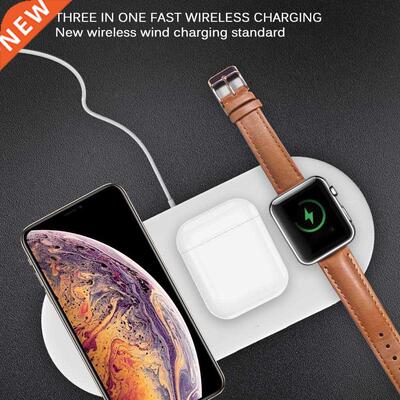 in 1 10W Wireless Charger Station Stand Pad Charging Dock