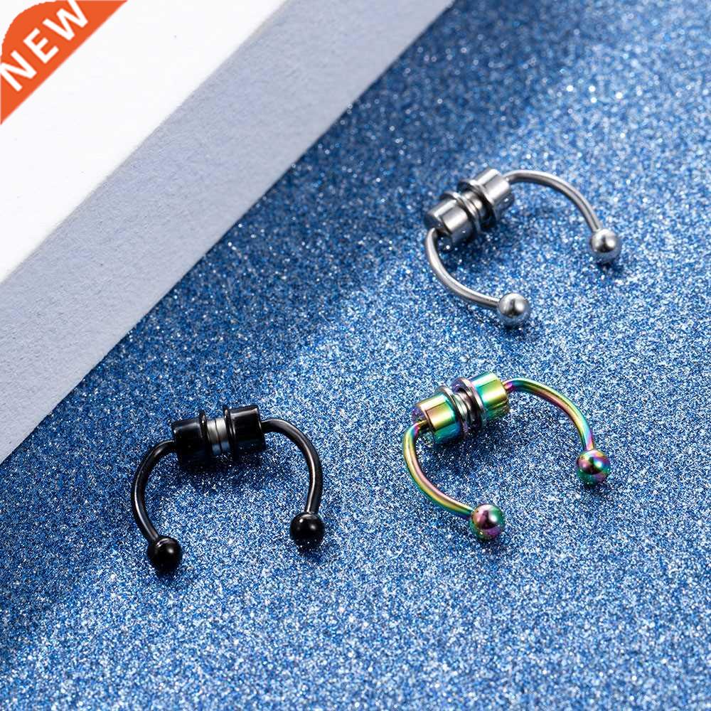 5 Colors Fake Nose Ring Hoop Non Fake Piercing Nose Septum R