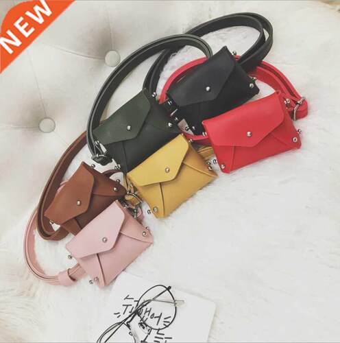 Children's Bag Mini Sque Bag Rivet Fashion Pouch Kids Girl