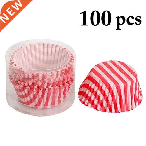 100pcs Muffins Paper Cupcake Wrappers Baking Tray Case Par