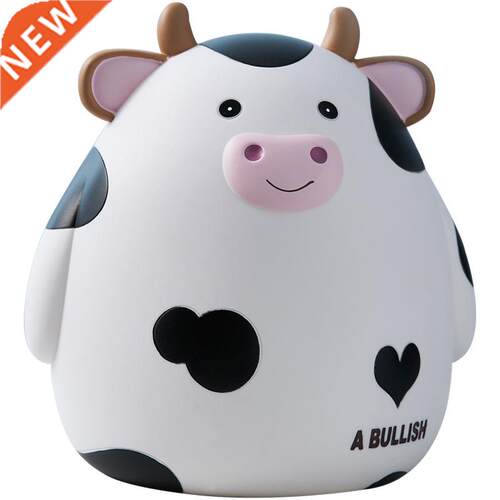 Fun Cow Vinyl Piggy Bank Coin Storage Box Bedroom Study
