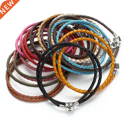 2022 New Fashion Double layer Braided Leather Bracelet Men W
