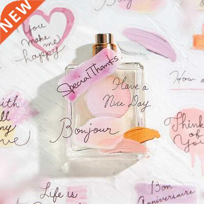 40Pcs Vintage Romantic Text Fragment PVC Sticker Package