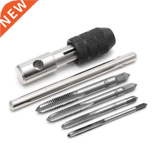 5 Pcs T Type Hand Screw Thread Taps Drll Kt M3 M4 M5 M6