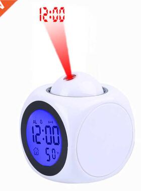 Projection Alarm Clock Digital Date Snooze Function Backligh