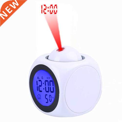 Projection Alarm Clock Digital Date Snooze Function Backligh
