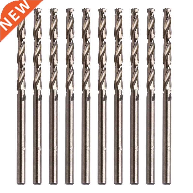 10Pcs 3mm M35 Round Shank HSS-Co Cobalt Twist Drill Spiral D