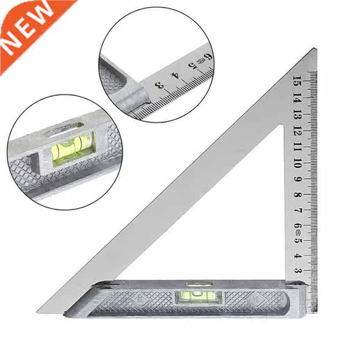 150mm/200mm Triangle Ruler 90 Degree Alloy with Horizontal B