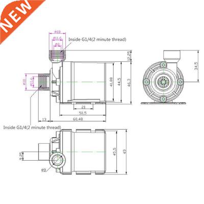 800L/H 5m DC 12V Solar Brushless Motor Water Circulation Wat