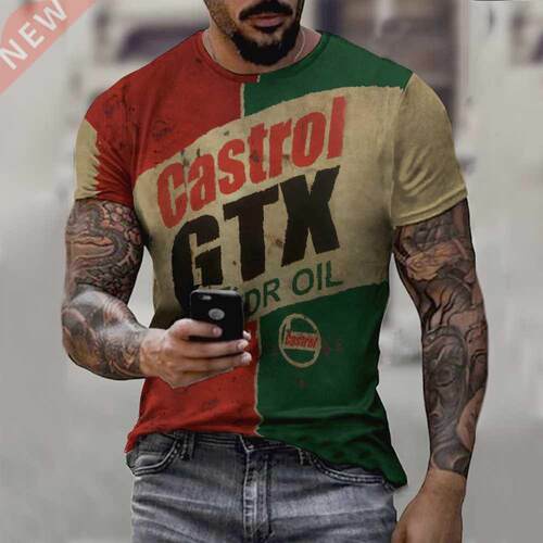 2022 summer Mens T-shirt Oversized Vintage Short Sleeve Summ
