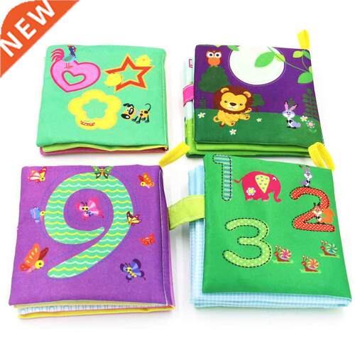 New 0-36 Months Baby Toys Soft Cloth Books Rustle Sound Inf