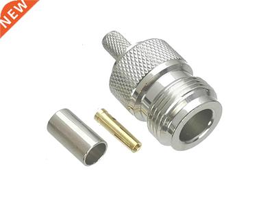 10Pcs Connector N Female Jack Crimp RG58 RG142 LMR195 RG400