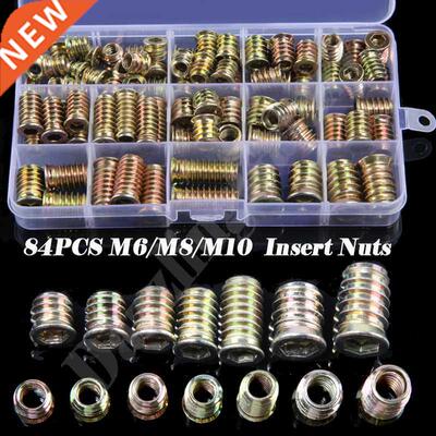 84PCS/Box Assortment Hex Socket Screw-in Insert Nuts Kit M6