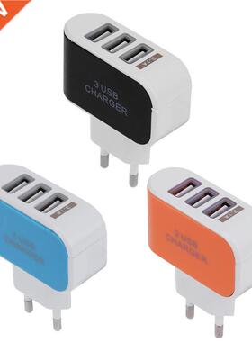 4V 2A EU Plug USB Charger Adapter 100-240V 3 USB Hub Port Po