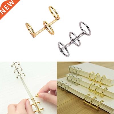 2pcs Metl Loose Lef Book Binder Hinged Rings Binder Desk C