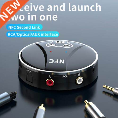 Bluetooth 5.0 Receiver Transmitter Stereo AUX 3.5mm Jack RCA