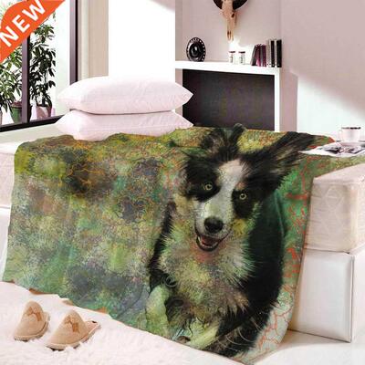 Anmal Dog Fleece Blanket 3D Prnted Flannel Blanket Adult