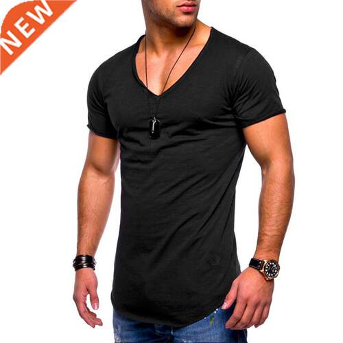Men's Tops Tees Arrived Deep V neck short sleeve men