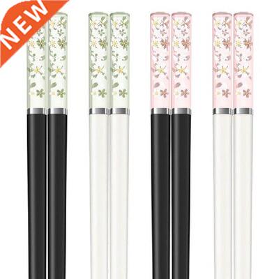 1Pair 24cm Amber Cherry Blossom Alloy Chopicks Chinese