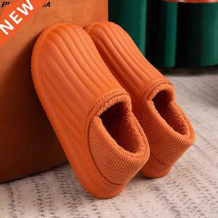 Hot Waterproof Non-Slip Home Slippers Winter Warm Women Indo