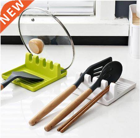Kitchen Spoon Holders Fork Spatula Rack Shelf Organizer Plas