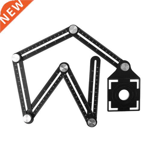 6 Folding Ruler Tile Hole Positioning Multi Template Angle R