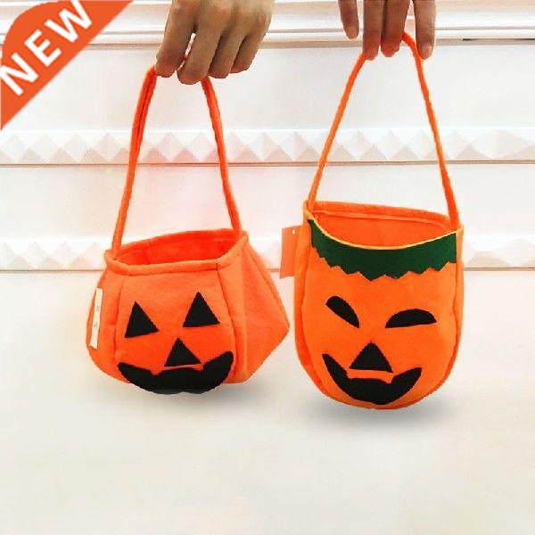 Halloween Pumpkin Bag Portable Props Stereo Nonwoven Fabric