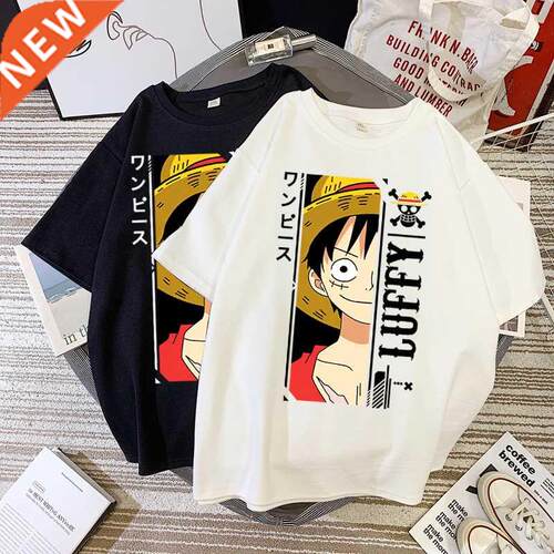 Anime One Piece Luffy Fashion Super Cool Print Short Sleeve