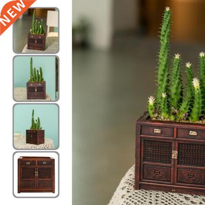 Small Size Great Flower Cabinet Shaped Creative Pot