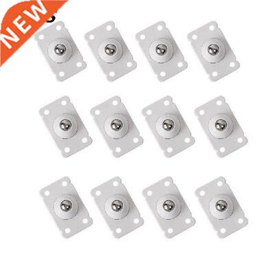 4/12pcs Stainless Steel Adhesive Pulley Furniture 360°