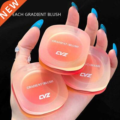 Three-color Gradient Blush Repair Pan Peach Pink Color