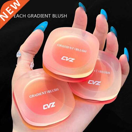 Three-color Gradient Blush Repair Pan Peach Pink Color