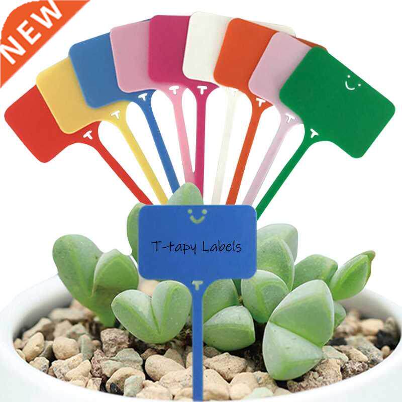 100pcs Garden T-type Plant Markers Label Pot Planter Vegetab图片
