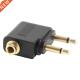 Audio Male Airplane 3.5mm Ada Jack Mono Female Dual