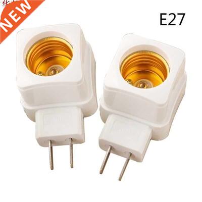 Rotary E27 Plug-in Screw LED Light Bulb Holder Lamp Base Soc