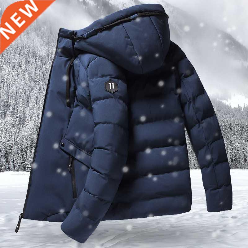 Fashion Winter Jacket Men Hoodied Parka Men Warm Windproof C