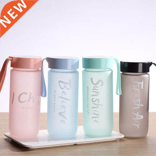 Water Bottle 550ml Frosted Hanger Drinking Cup Leakage-proof