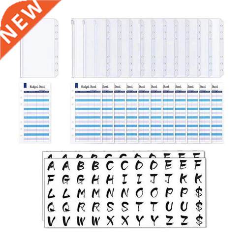 26 Pieces A6 Budget Envelope Planners with 12Pcs Binder Pock