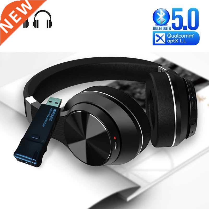 Bluetooth 5.0 Headphones + USB Audio Transmitter with Mic A图片