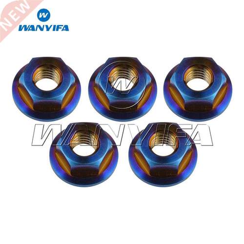 M8 x 1.25mm Pitch DIN6923 Titanium Ti Flange Nut for Motor B