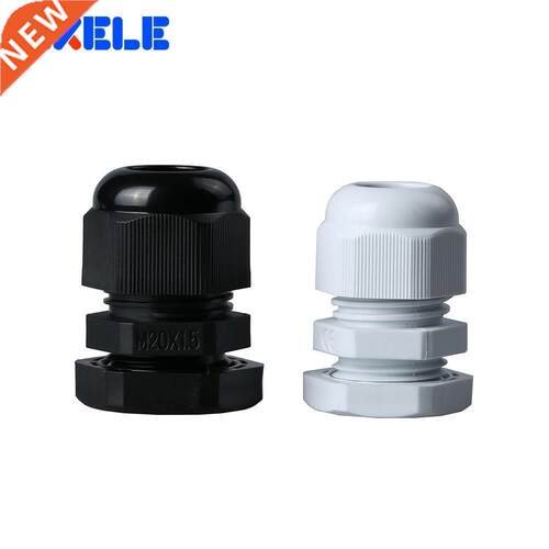 10pcs M20x1.5 Waterproof Cable Gland Black White Ip68 Connec