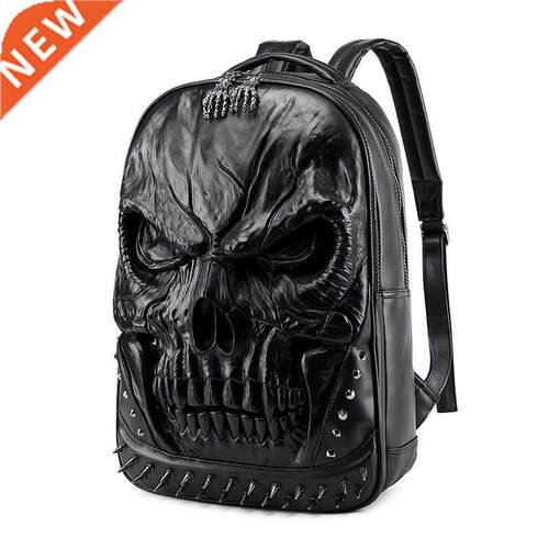 Men's Backpack Men Women Thick Leather Backpacks For Teenage