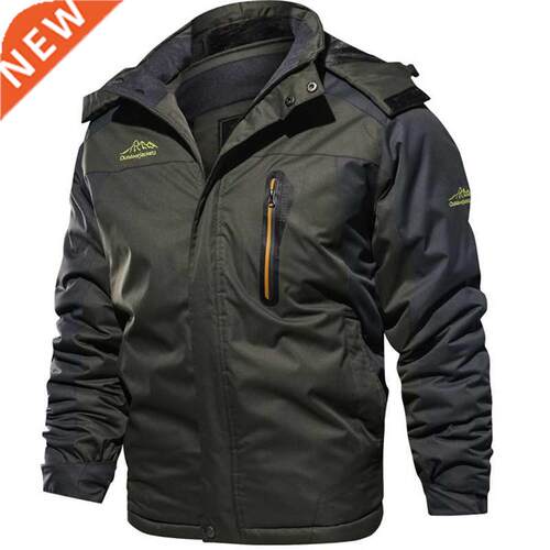 Men Winter Fleece Military Jackets Windproof Waterproof Outw