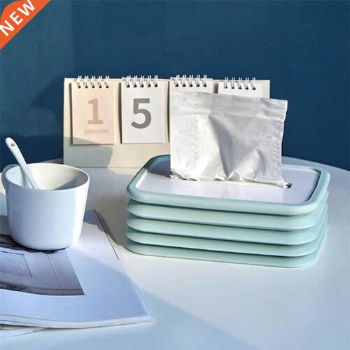 Foldable Tssue Boxes Elastc Slcone Creatve Napkn