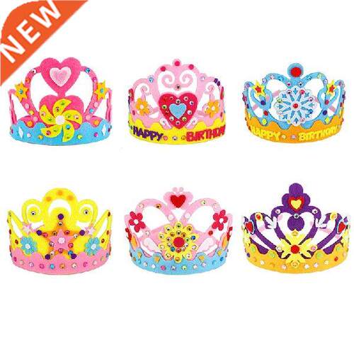 3PCS/set Creative Crown  Party Hats  Non-woven Fabric
