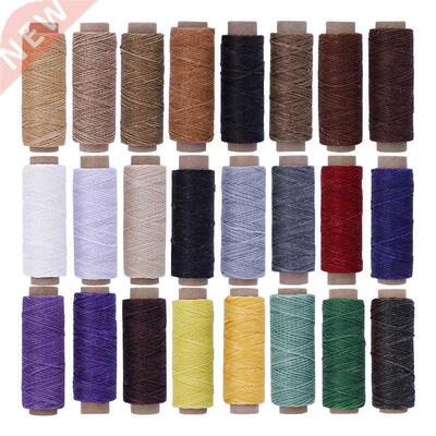 24pcs/Set 50m 150D Leather Sewing Waxed Thread Flat Waxed Se